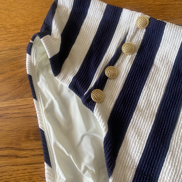 NWT Anthropologie Nautical Striped High Rise Bikini Bottom 3XL - Picture 10 of 11